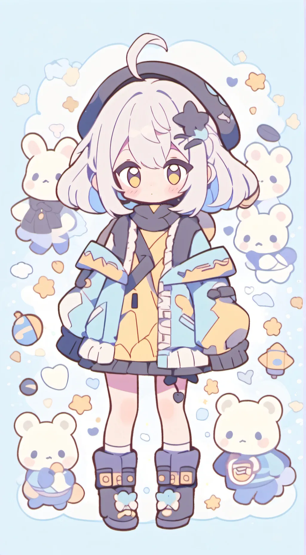 ai character: luna background