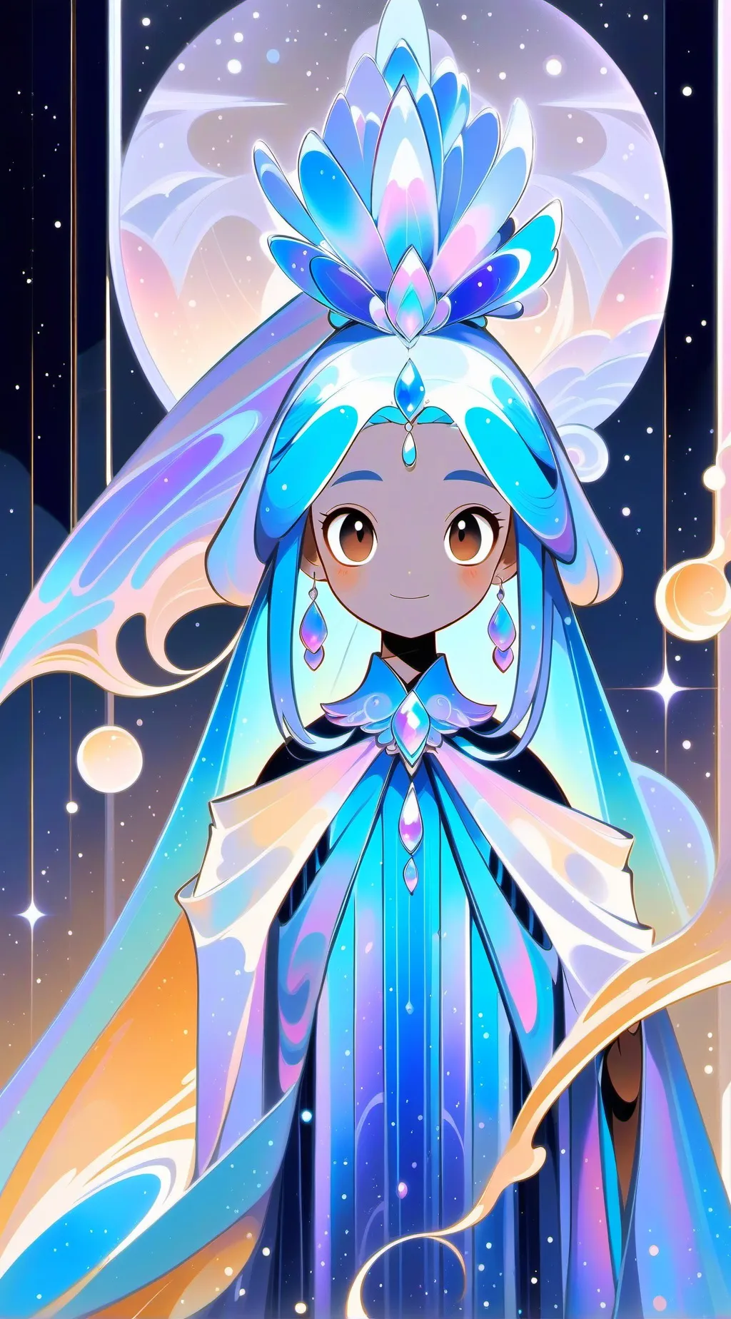 ai character: 3 Way kiss.  background