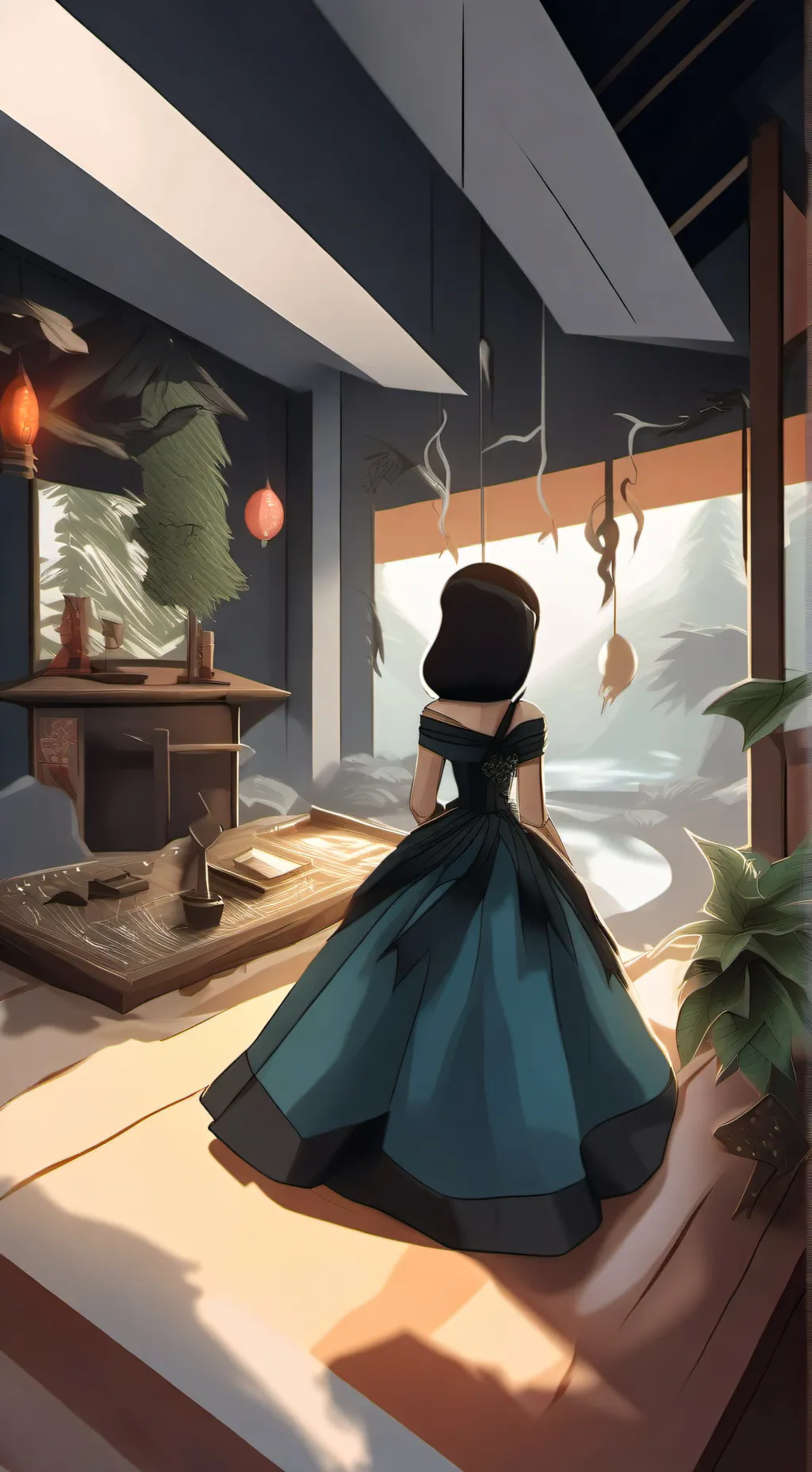 ai character: Evelyn background