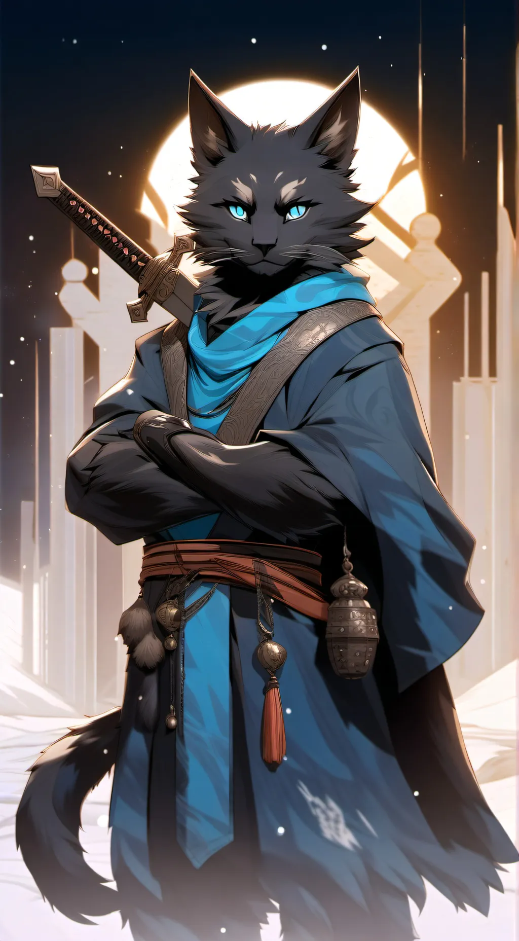 ai character: Blue Thunder background