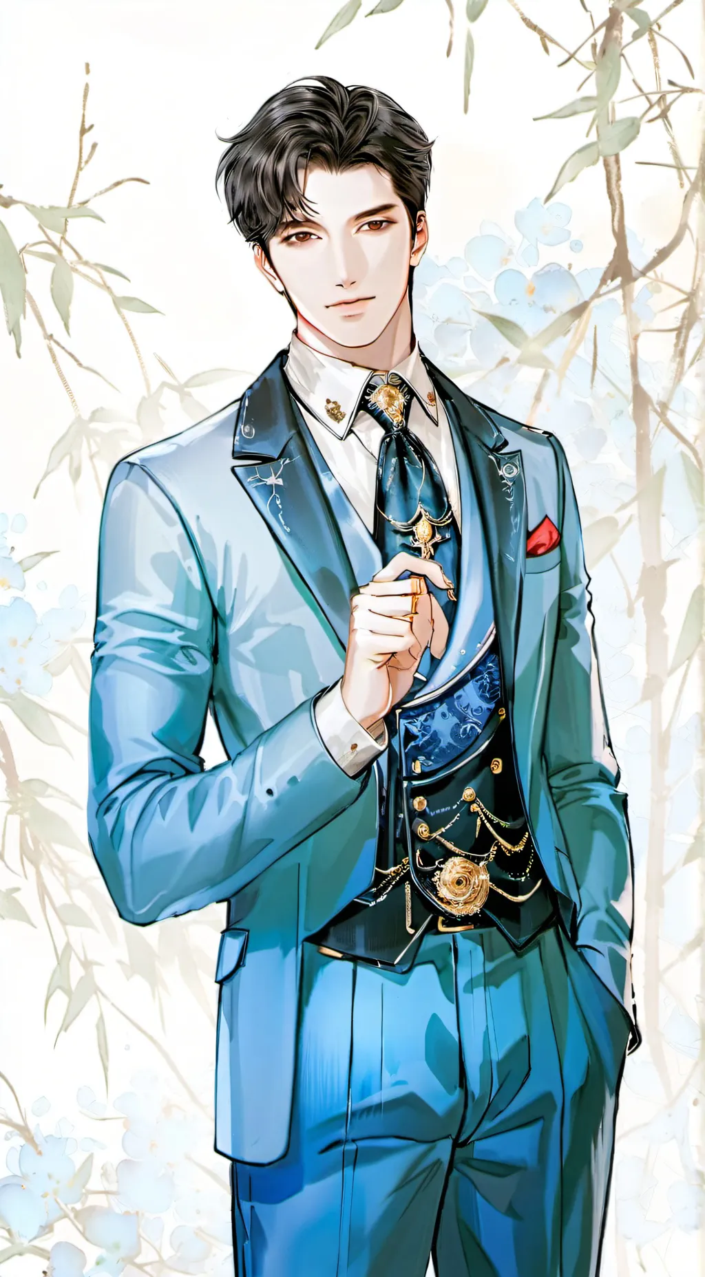 ai character: Haines  background