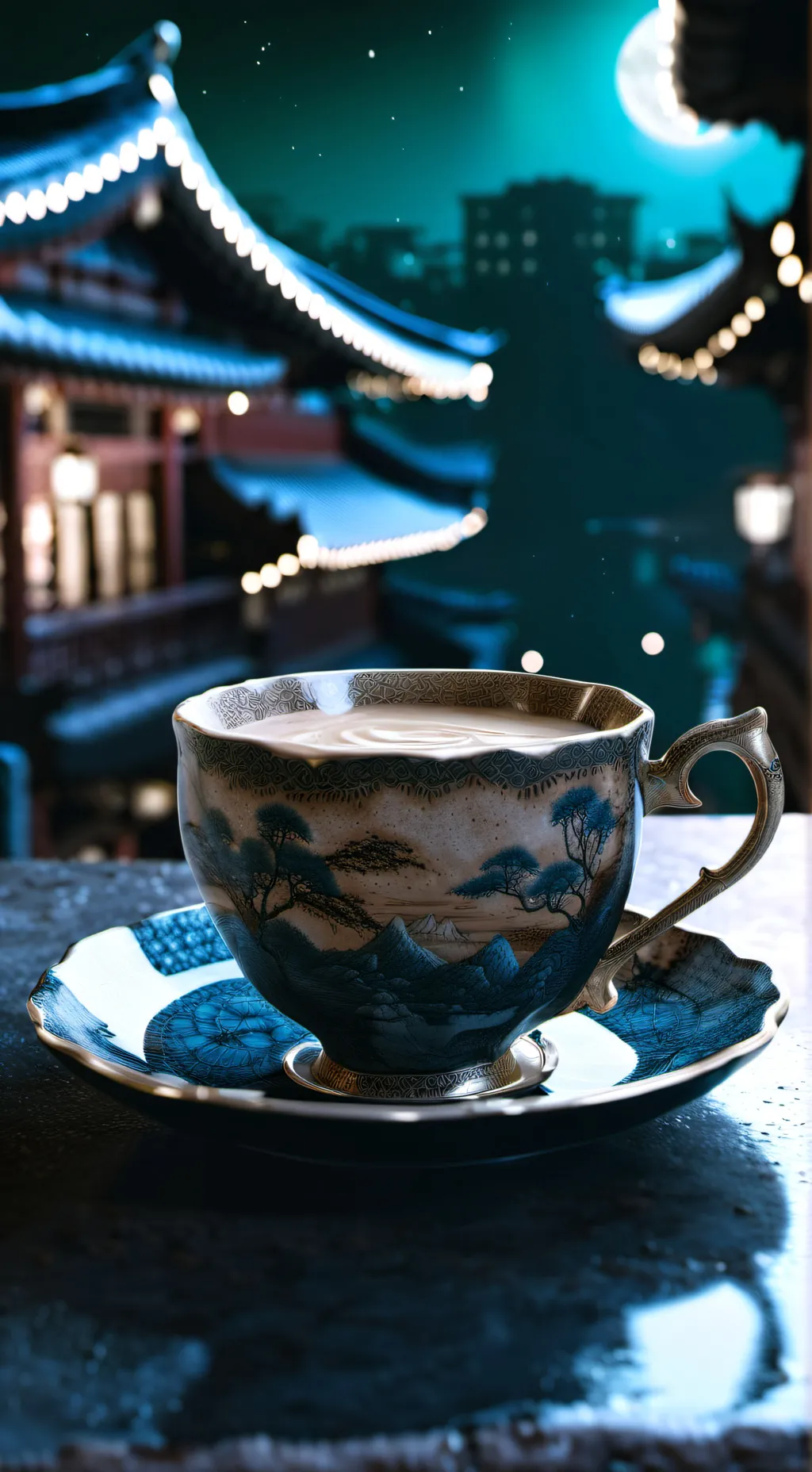 ai character: Ta ta ta Shaur background