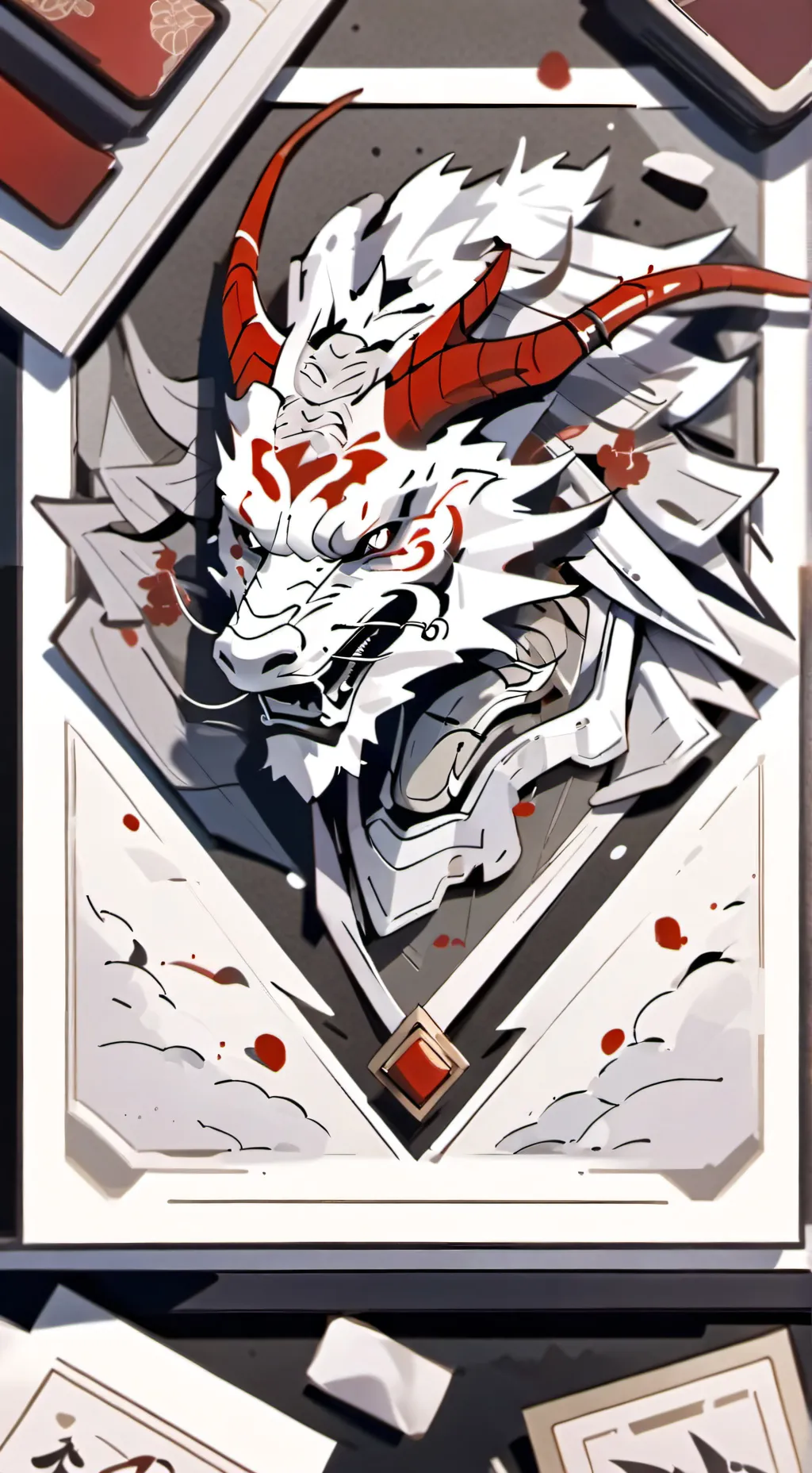 ai character: Dragon Mask background