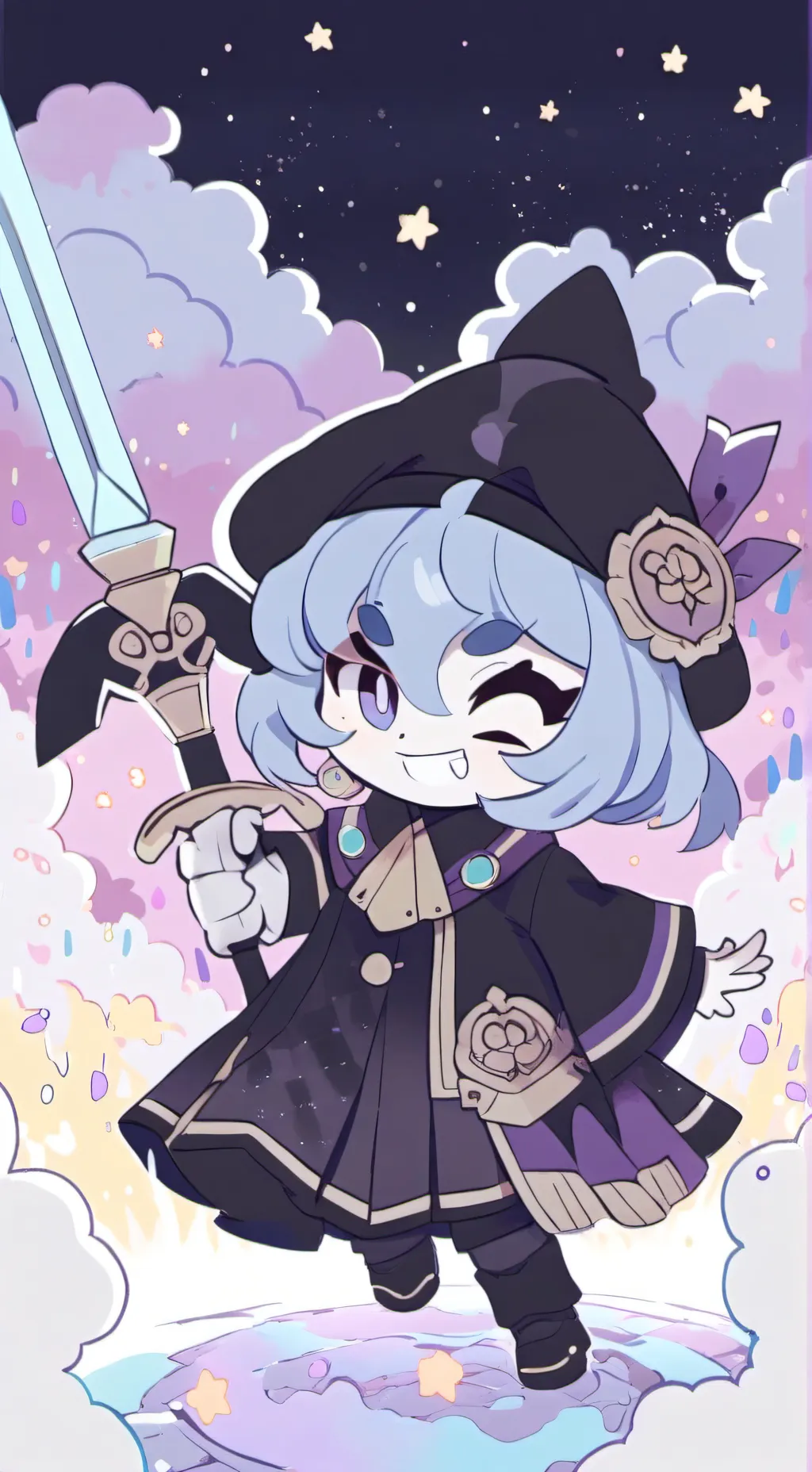 ai character: SHADOW MILK COOKIE background