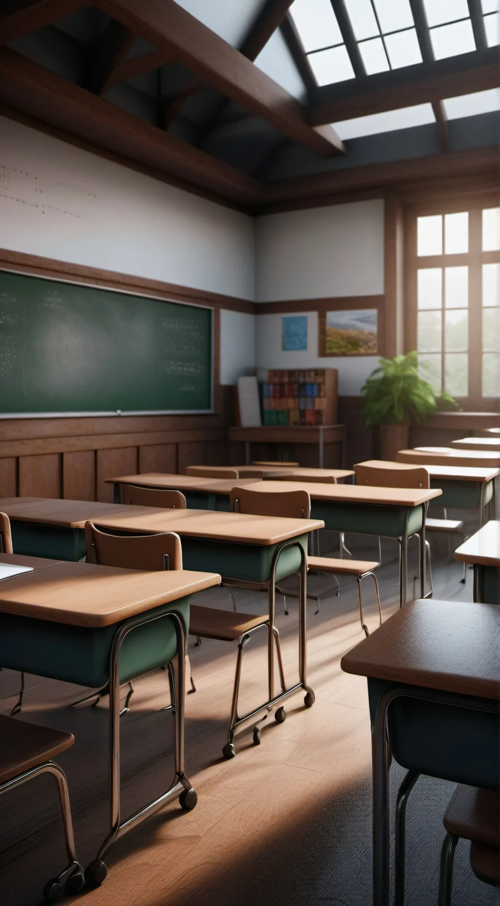 ai character: High  school  background