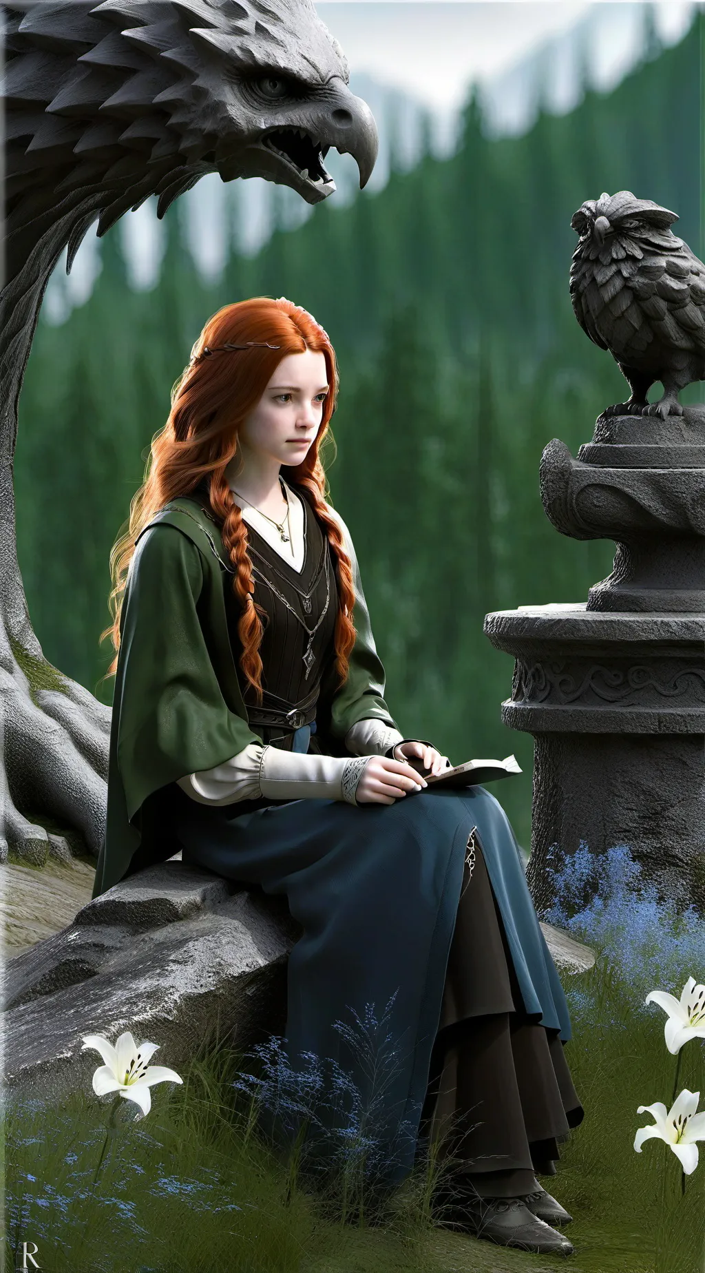 ai character: 🌸LILY EVANS🌸 background