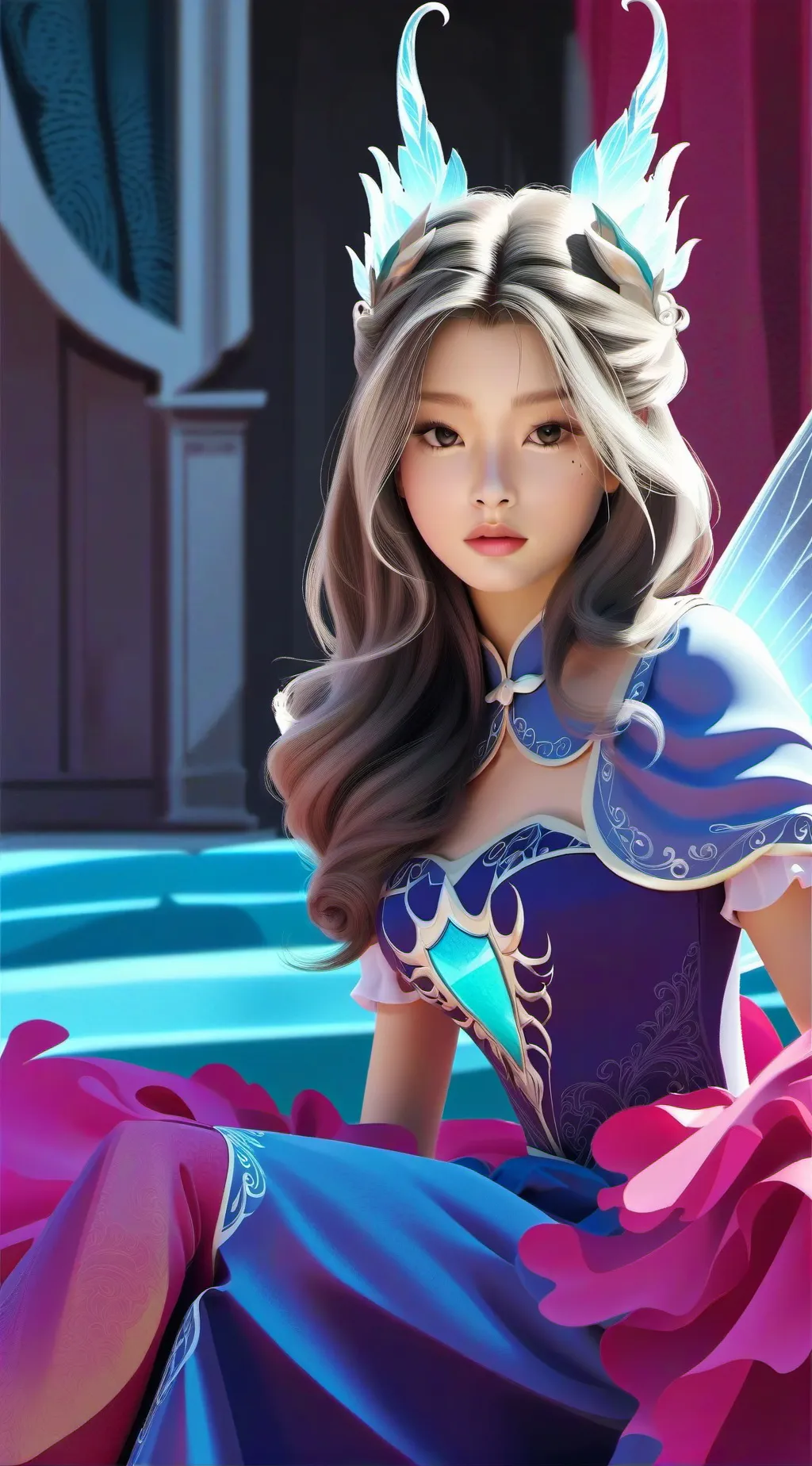 ai character: princess Luna  background