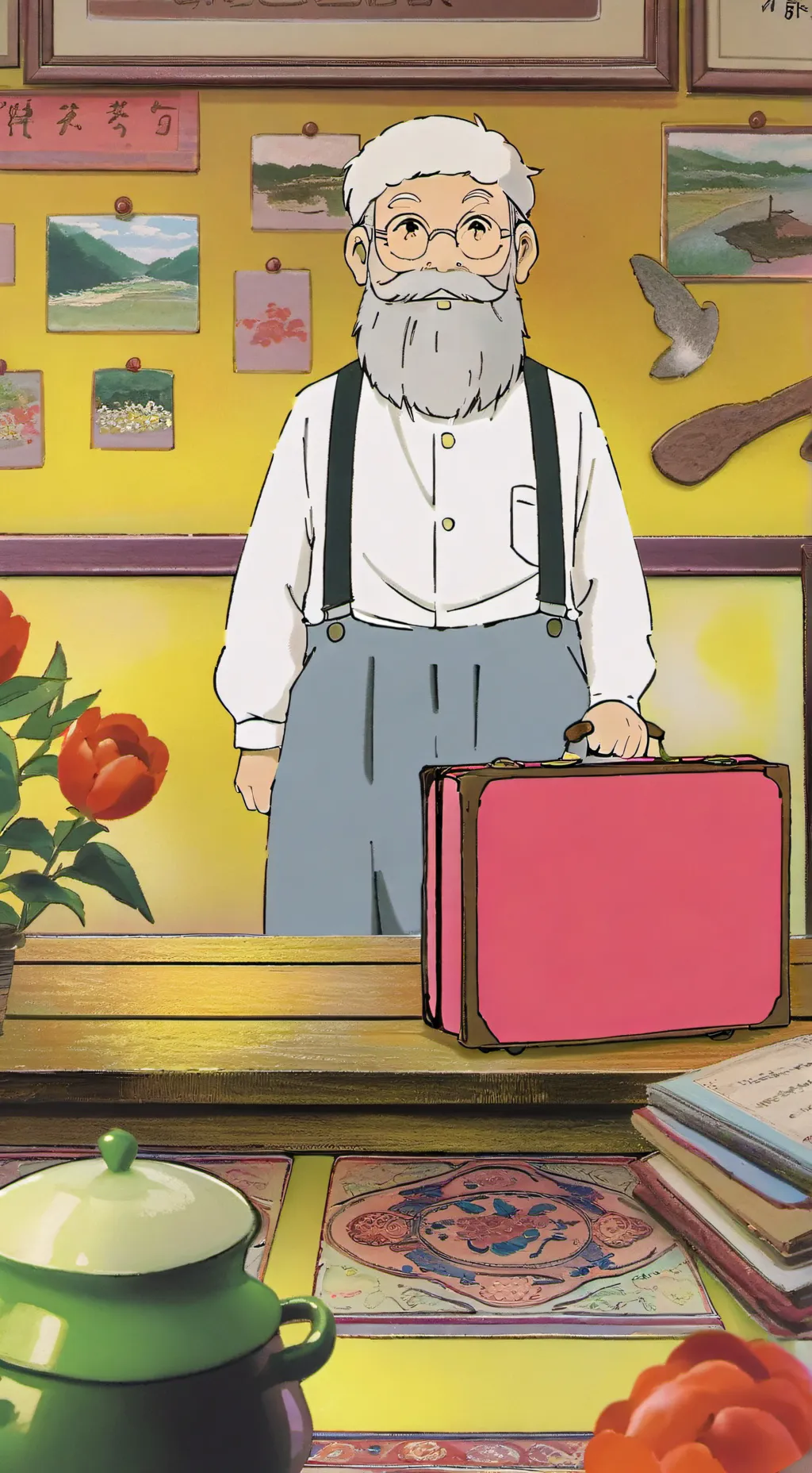 ai character: дневник background