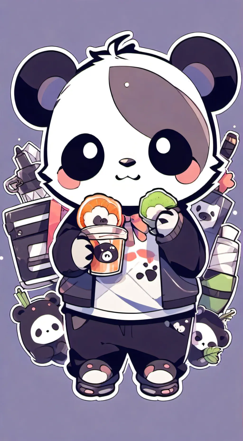 ai character: young k-pop idol background