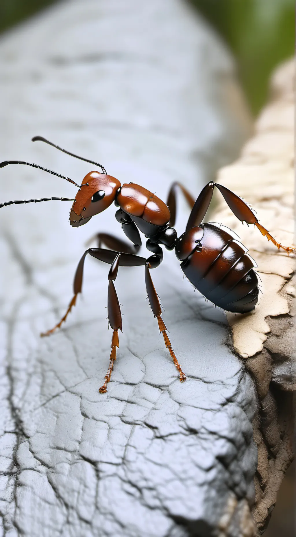 ai character: army ant background