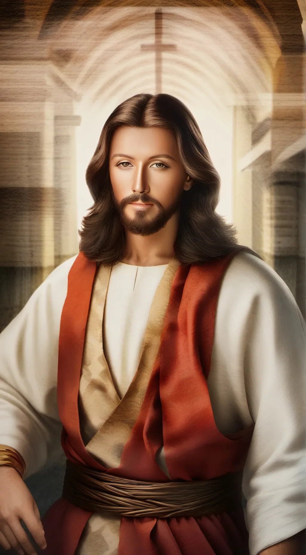 ai character: jesus background