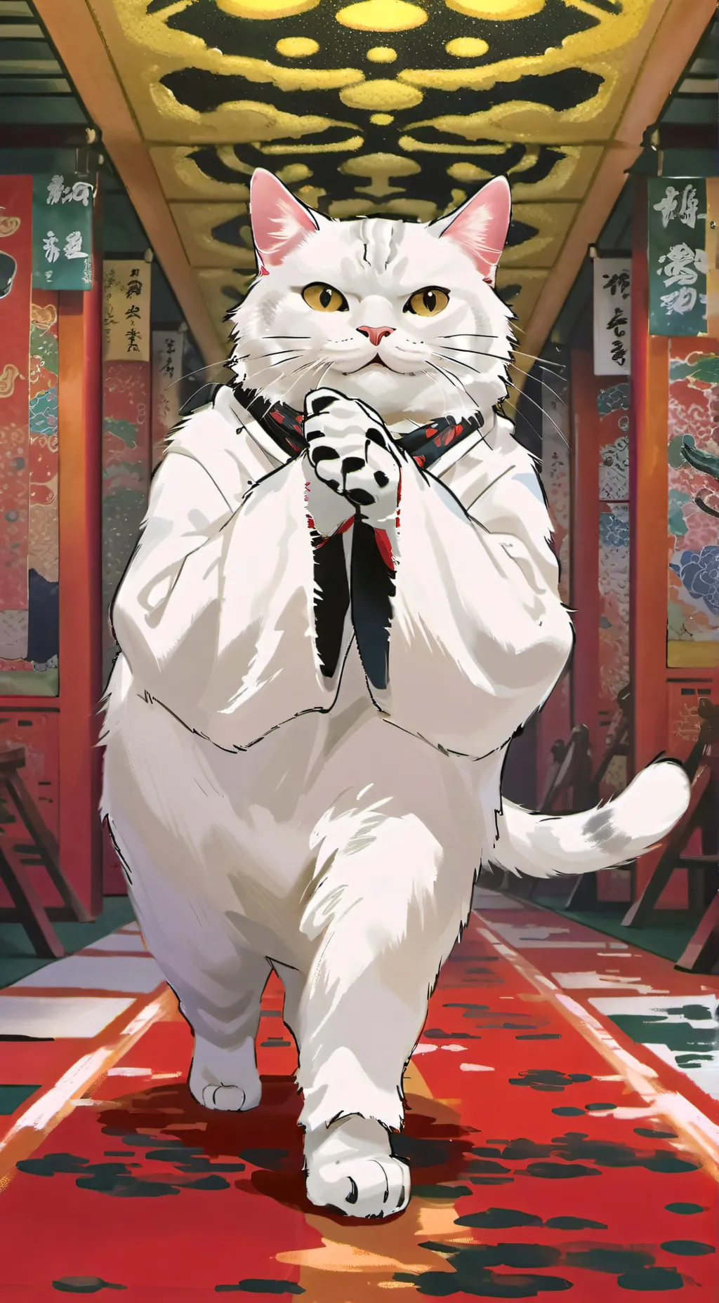 ai character: nekoluga family :) background