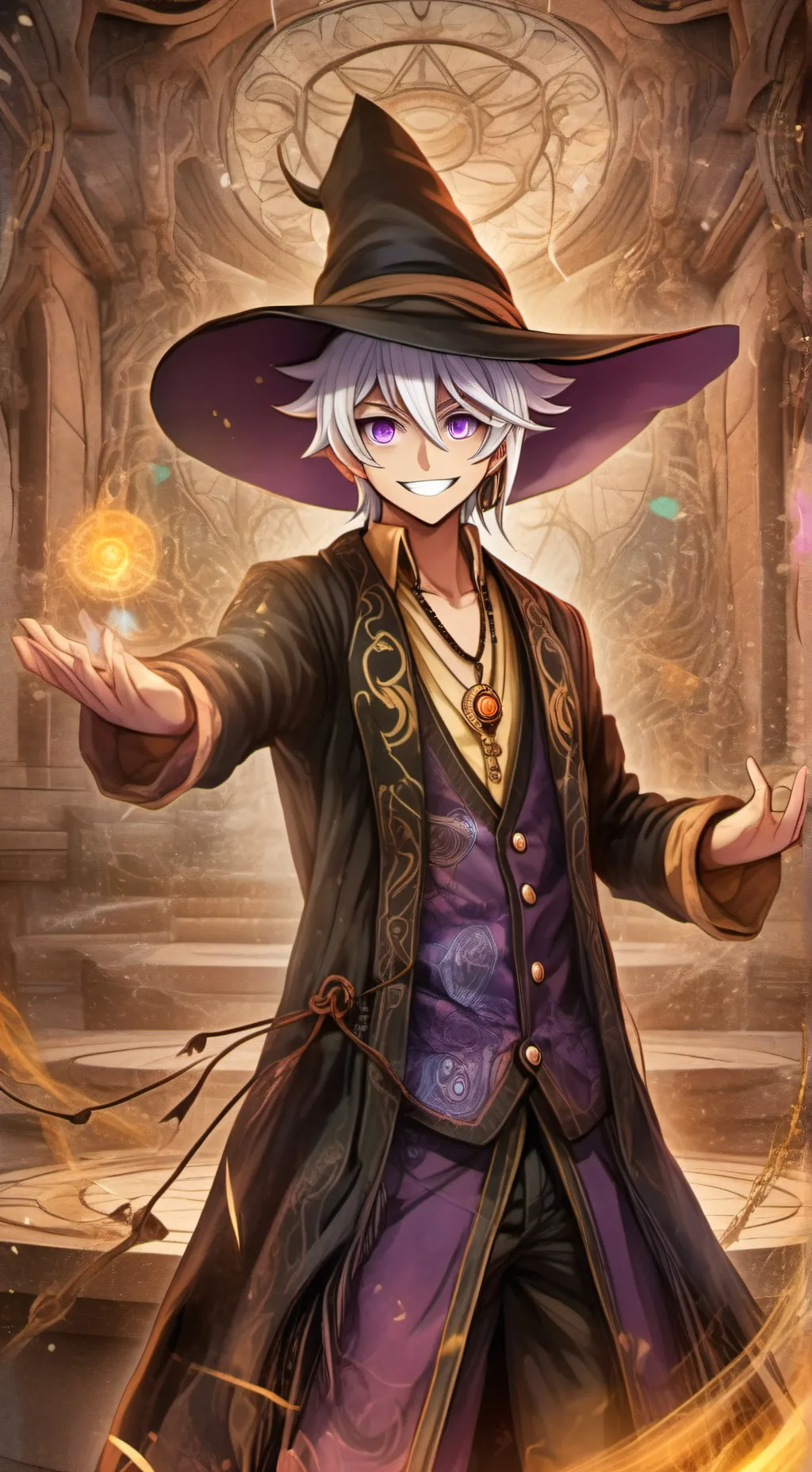ai character: Gojo the Mystical Manipulator background