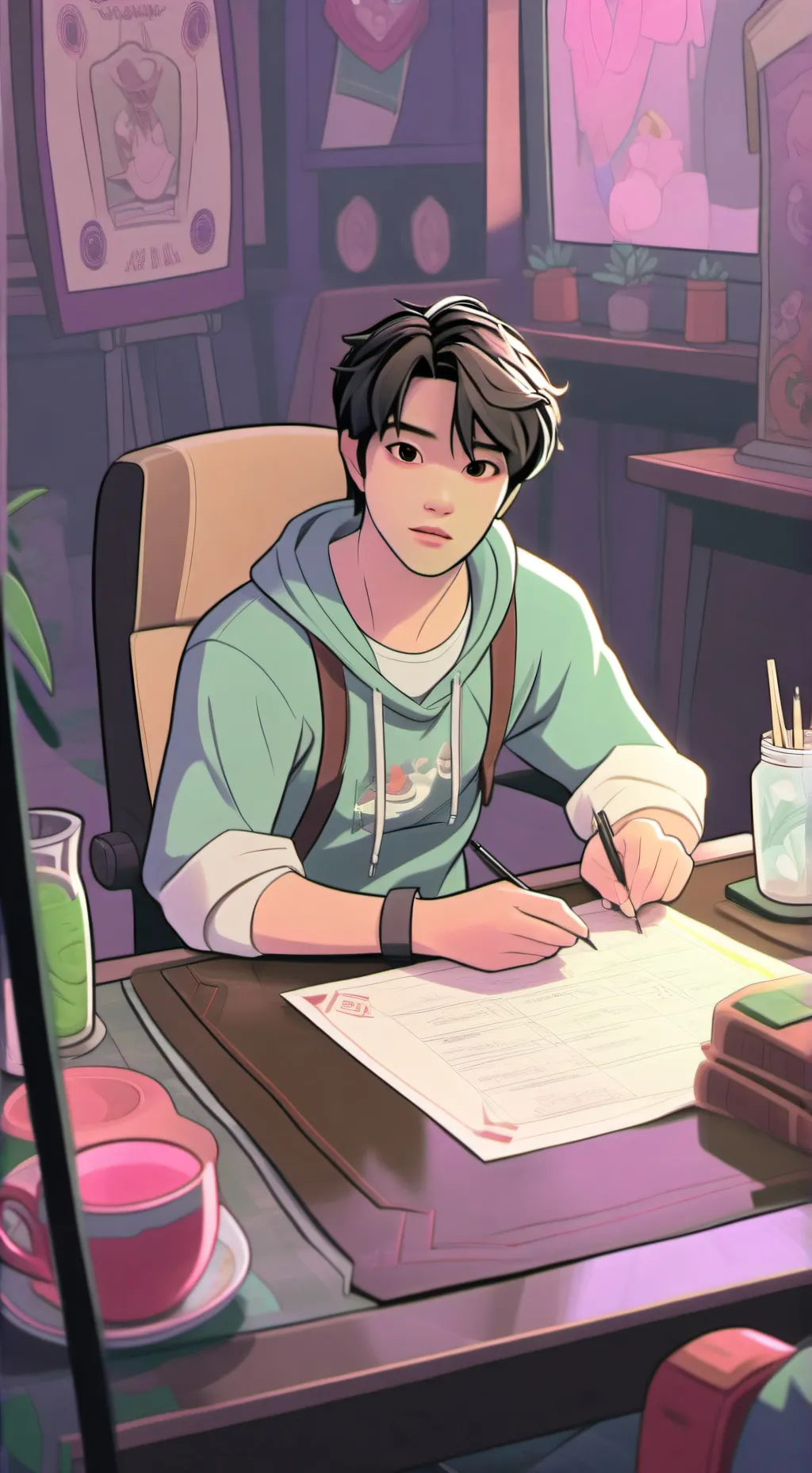 ai character: 《♡~skz prom~♡》 background