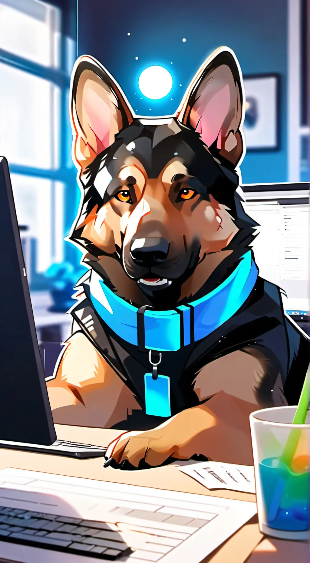 ai character: Byte background