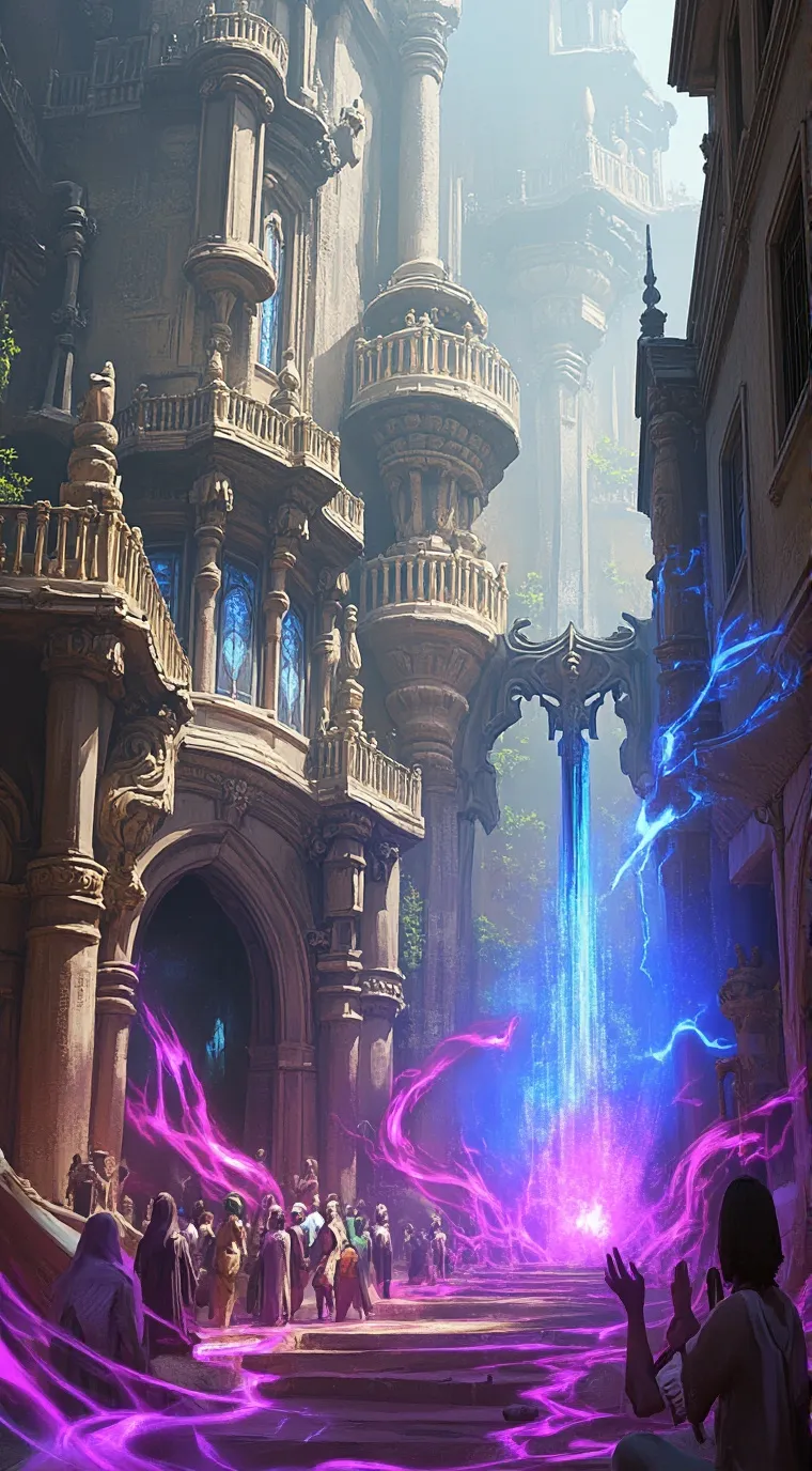 ai character: Aetherpunk  background