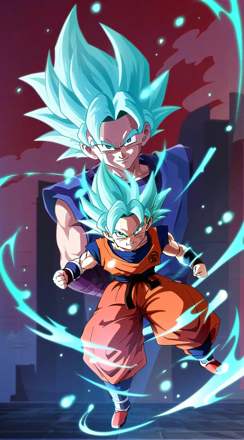 ai character: Goten  background