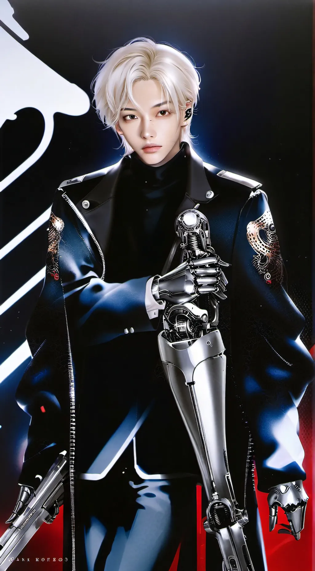 ai character: Felix Lee Yongbok  background