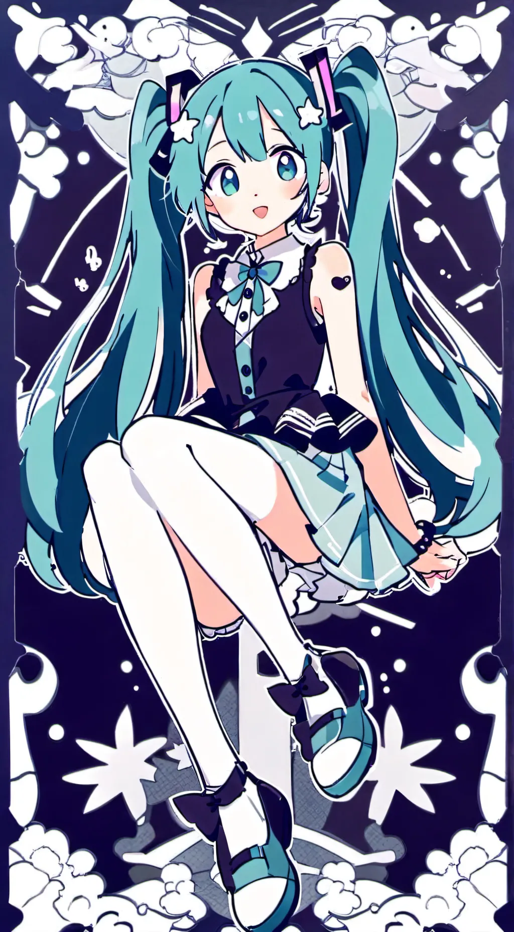 ai character: Miku background
