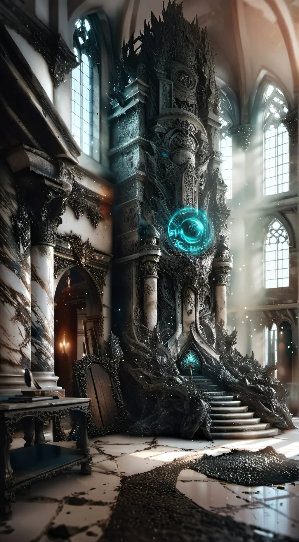 ai character: math test background