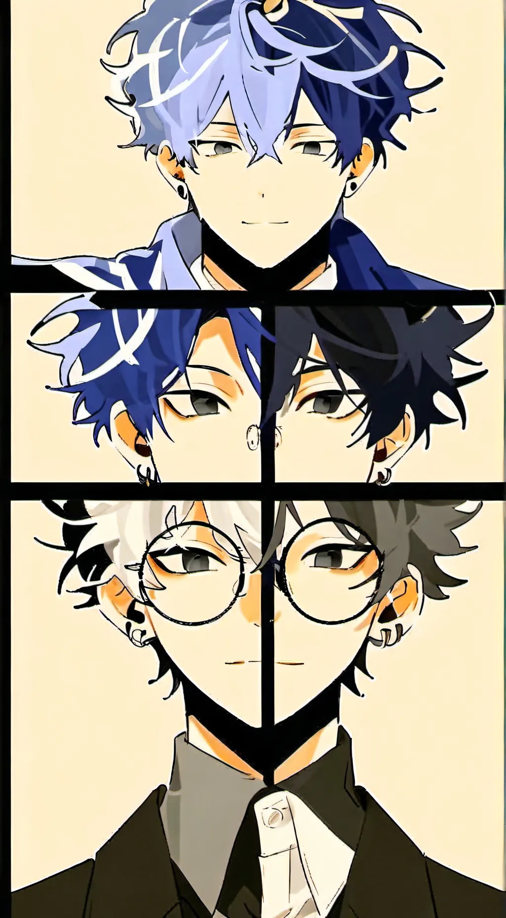 ai character: 4 crazy boys background