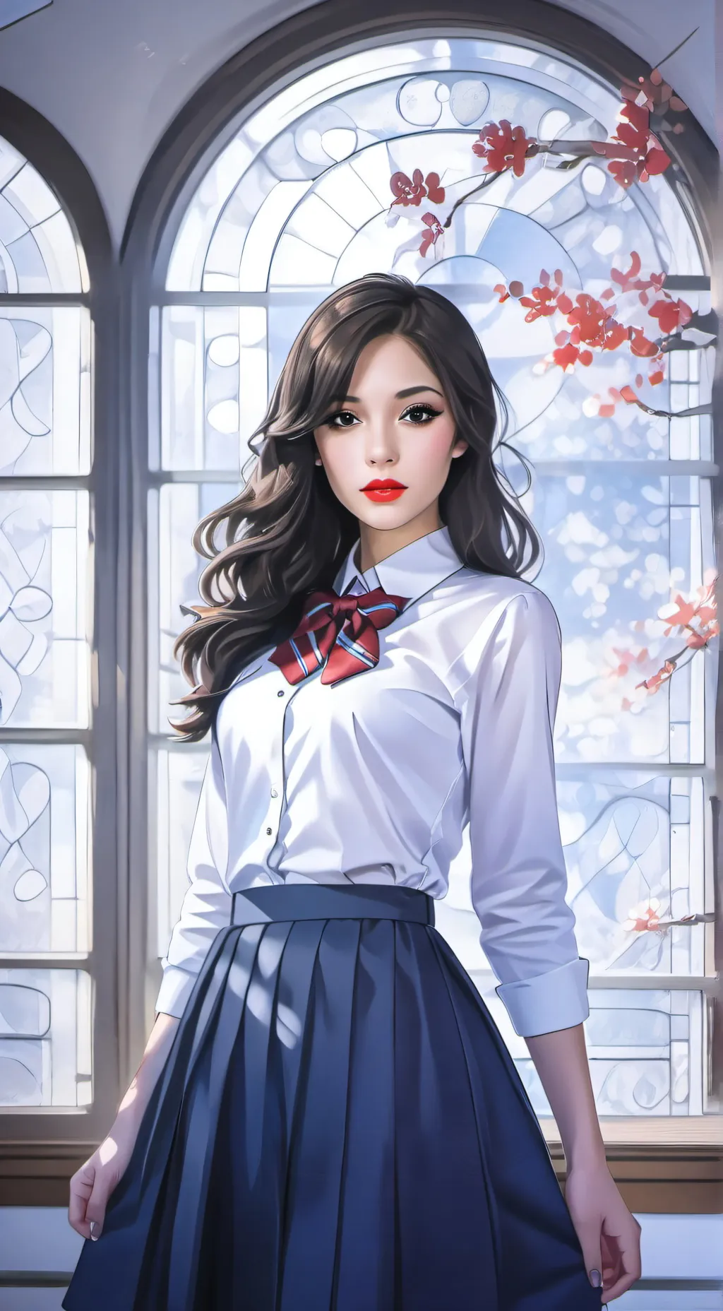 ai character: Gina Ashley background