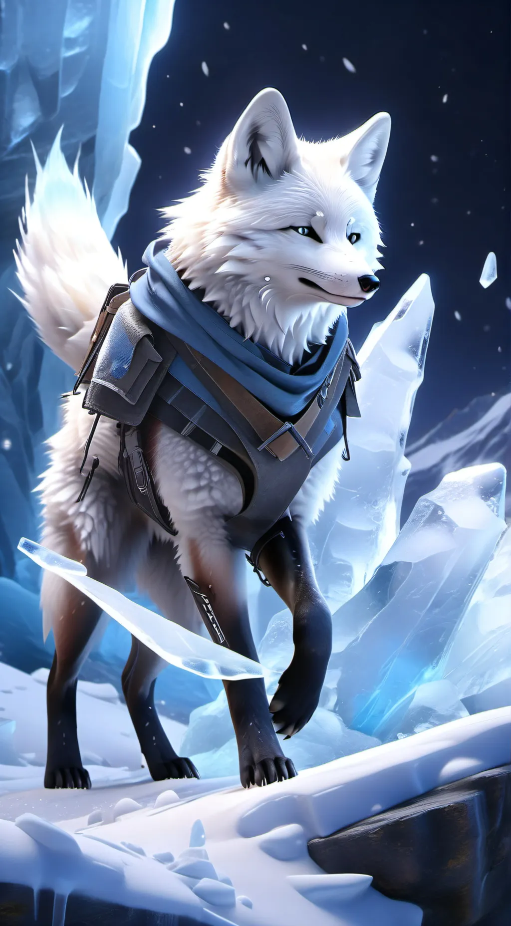 ai character: Whitespeck background