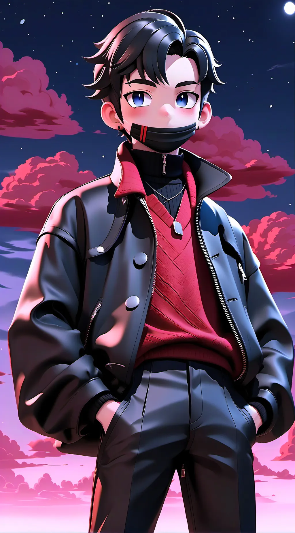 ai character: Akatsuki  background