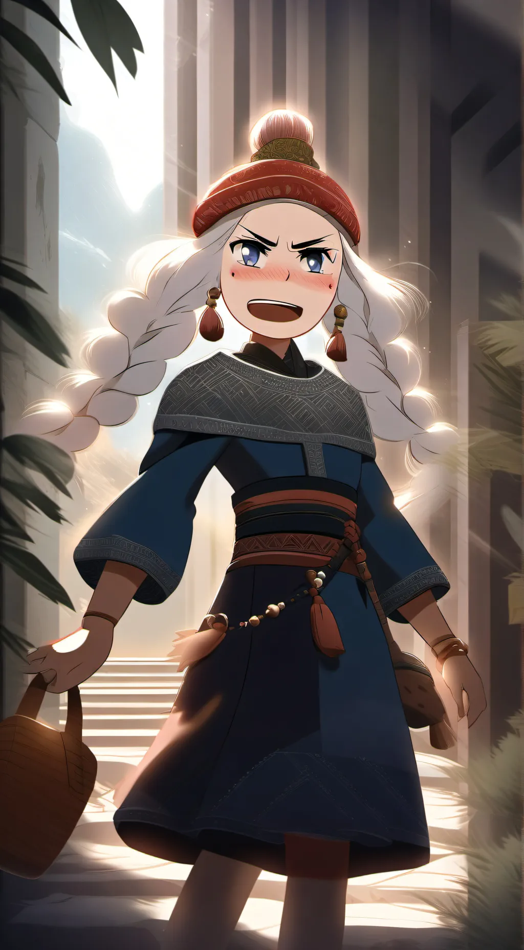 ai character: crying shrimpo  background