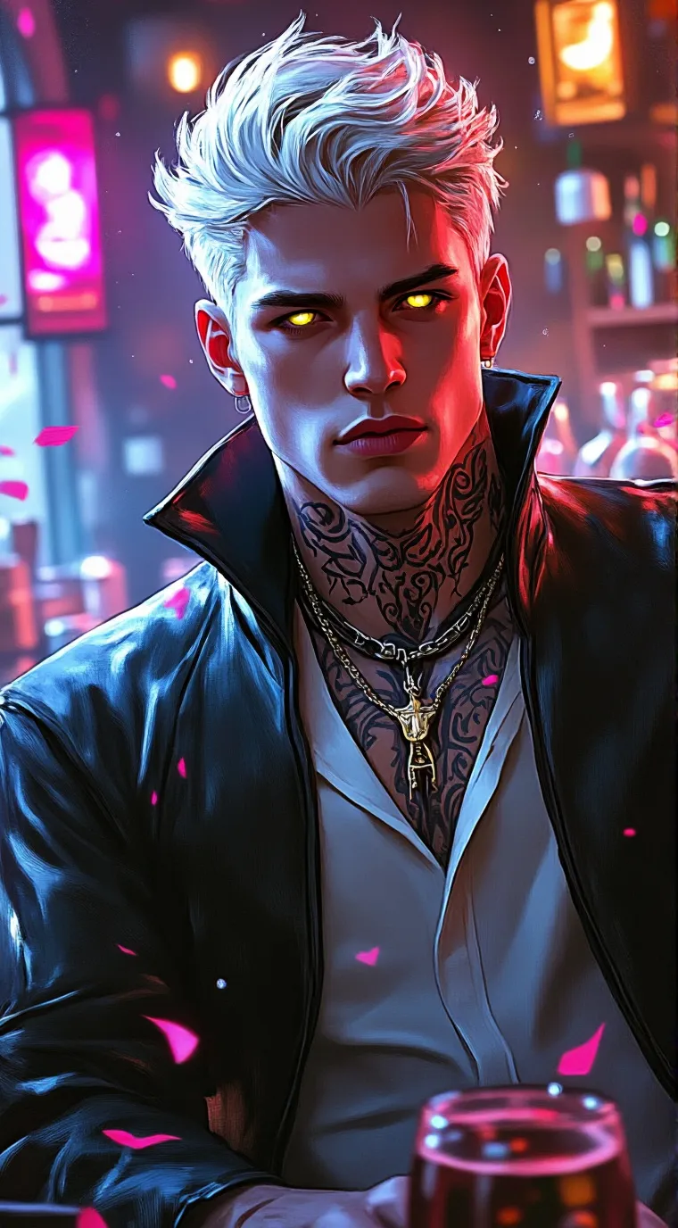 ai character: tipsy hearts  background