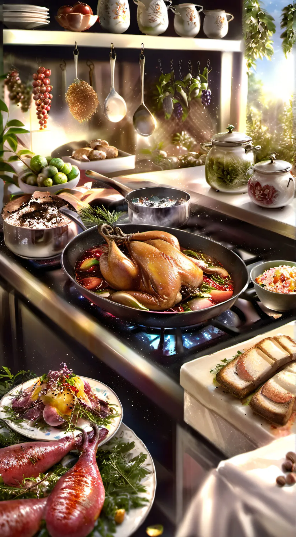 ai character: cooking ideas background