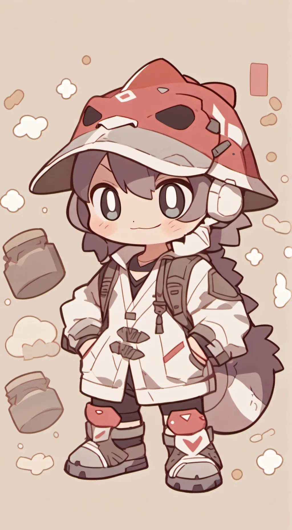 ai character: apartor ❤💙(･ω･*)ｰ background