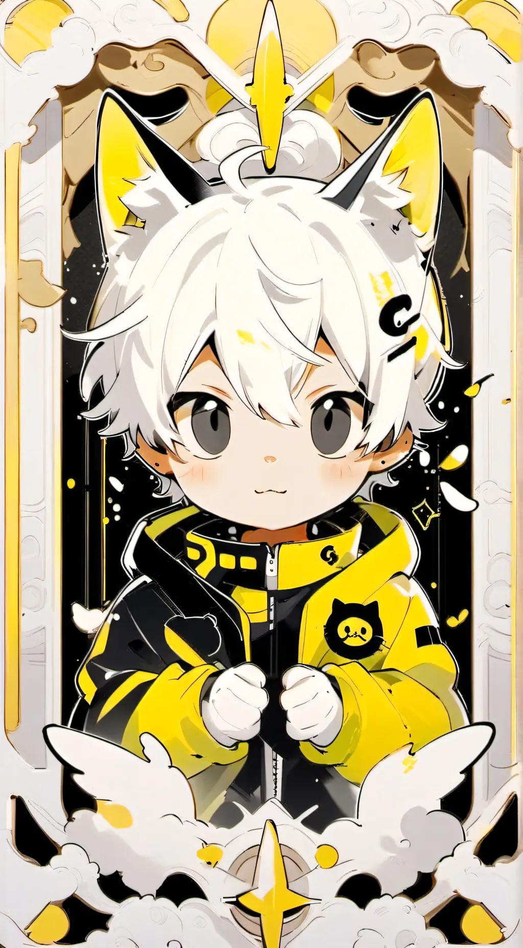 ai character: baby hybrid lol background