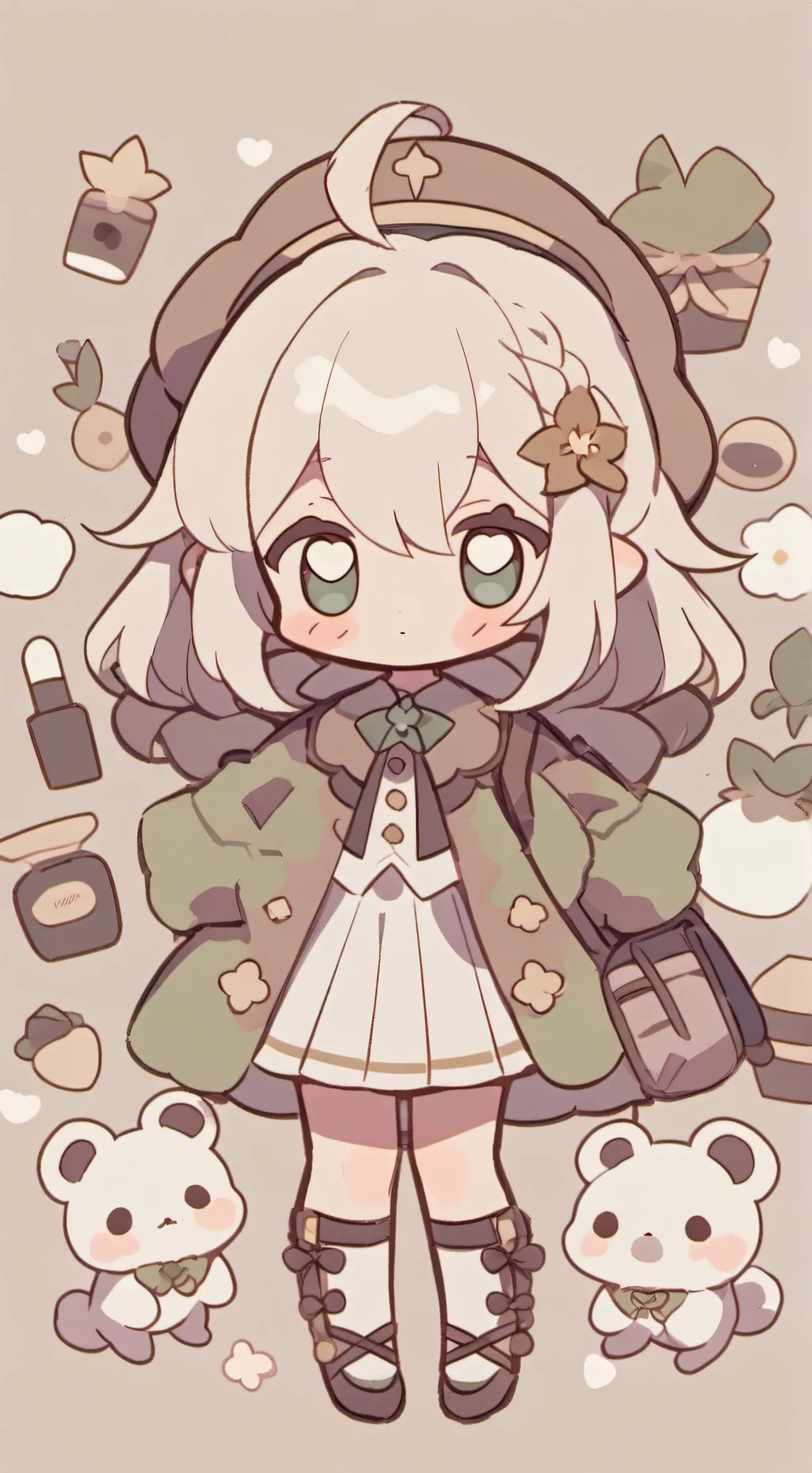 ai character: bebé jugando background