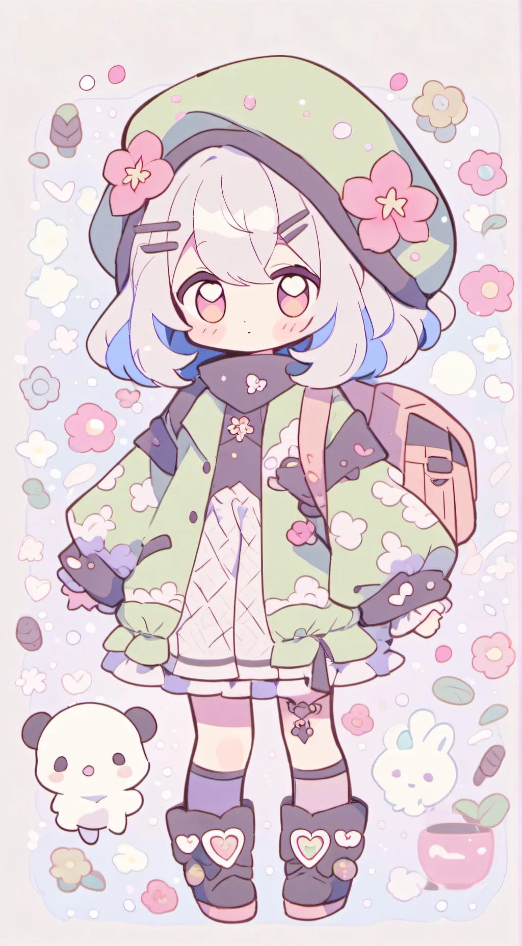 ai character: Mha caught kissing background