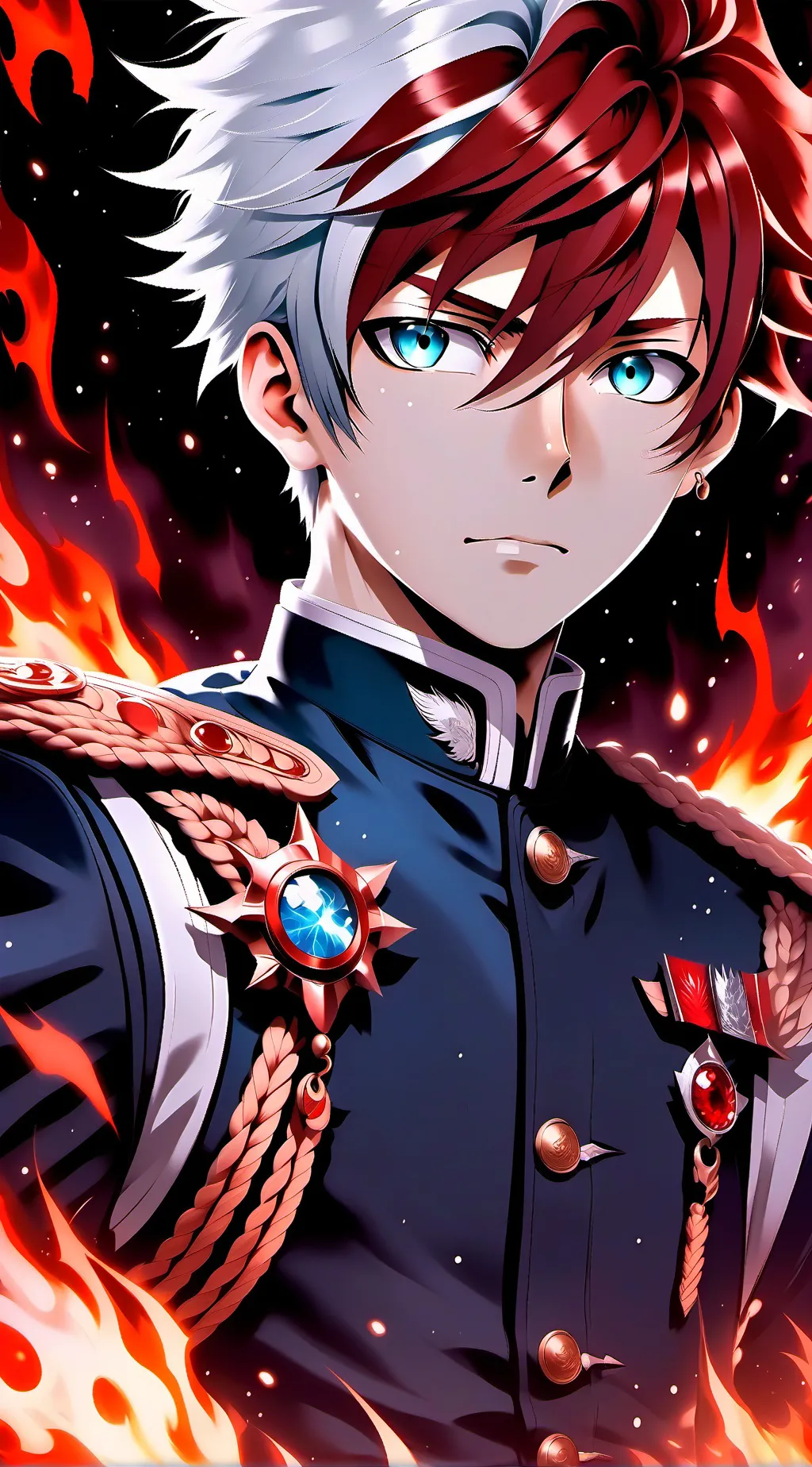 ai character: Todoroki Shoto background