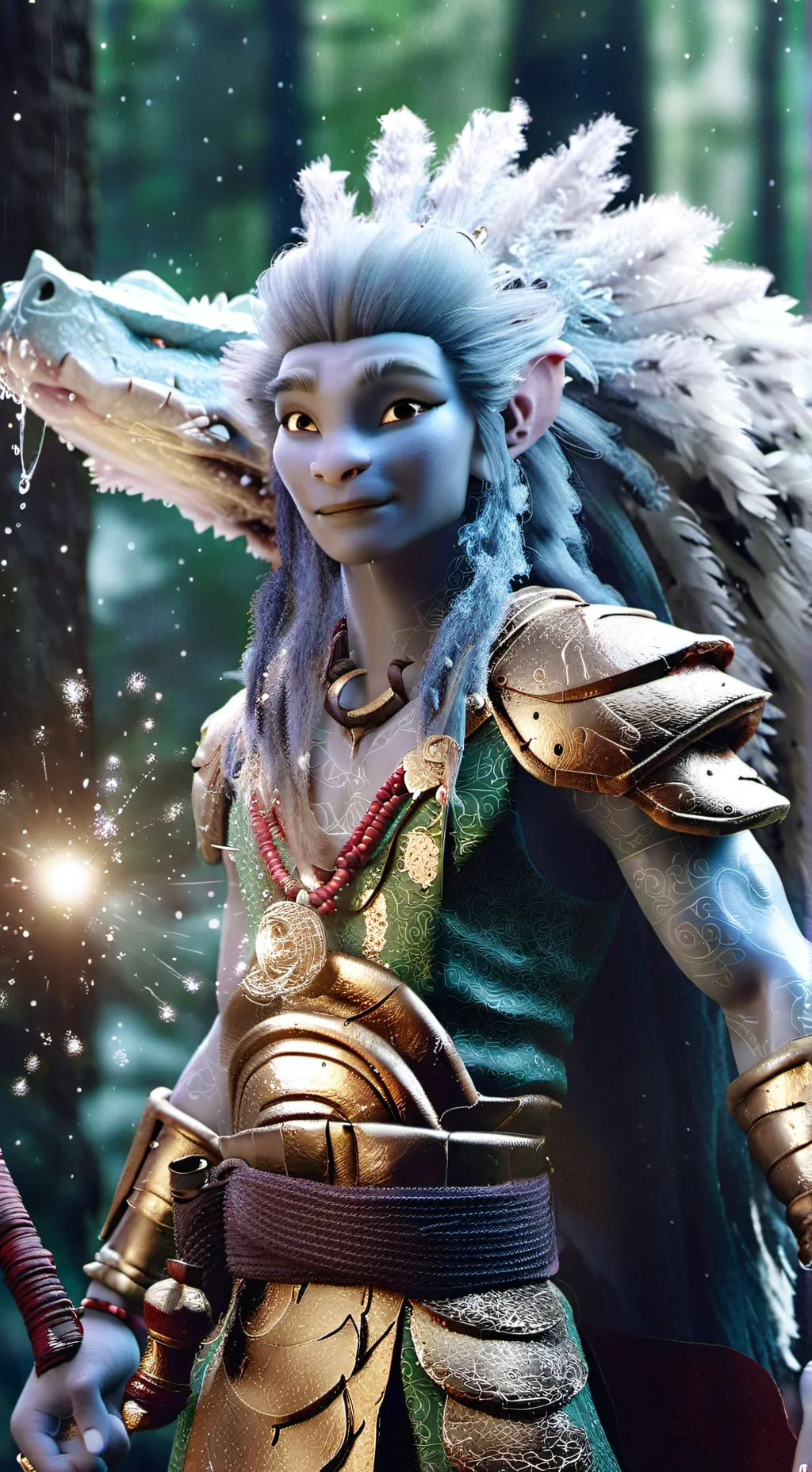 ai character: amba background