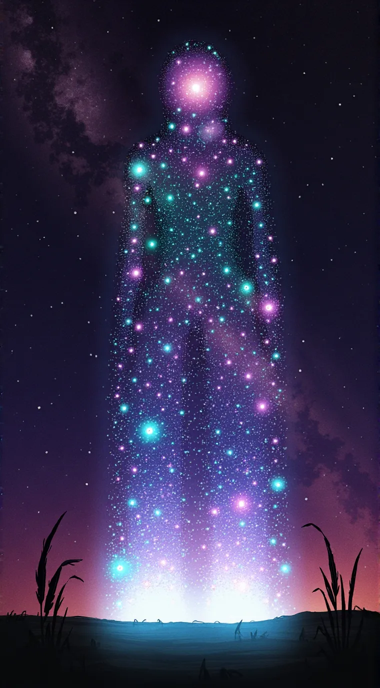 ai character: ”The Galaxy„ background