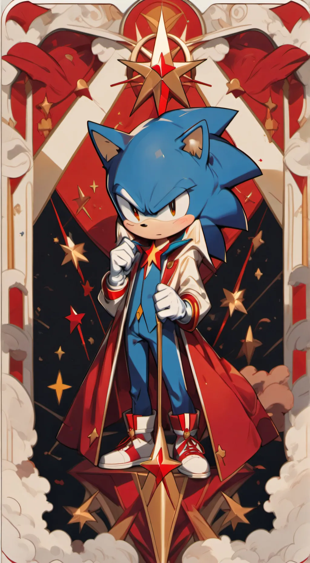 ai character: Sonic  background
