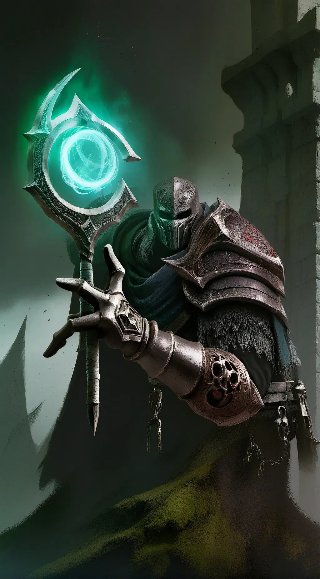 ai character: ScadutreeSunflower background