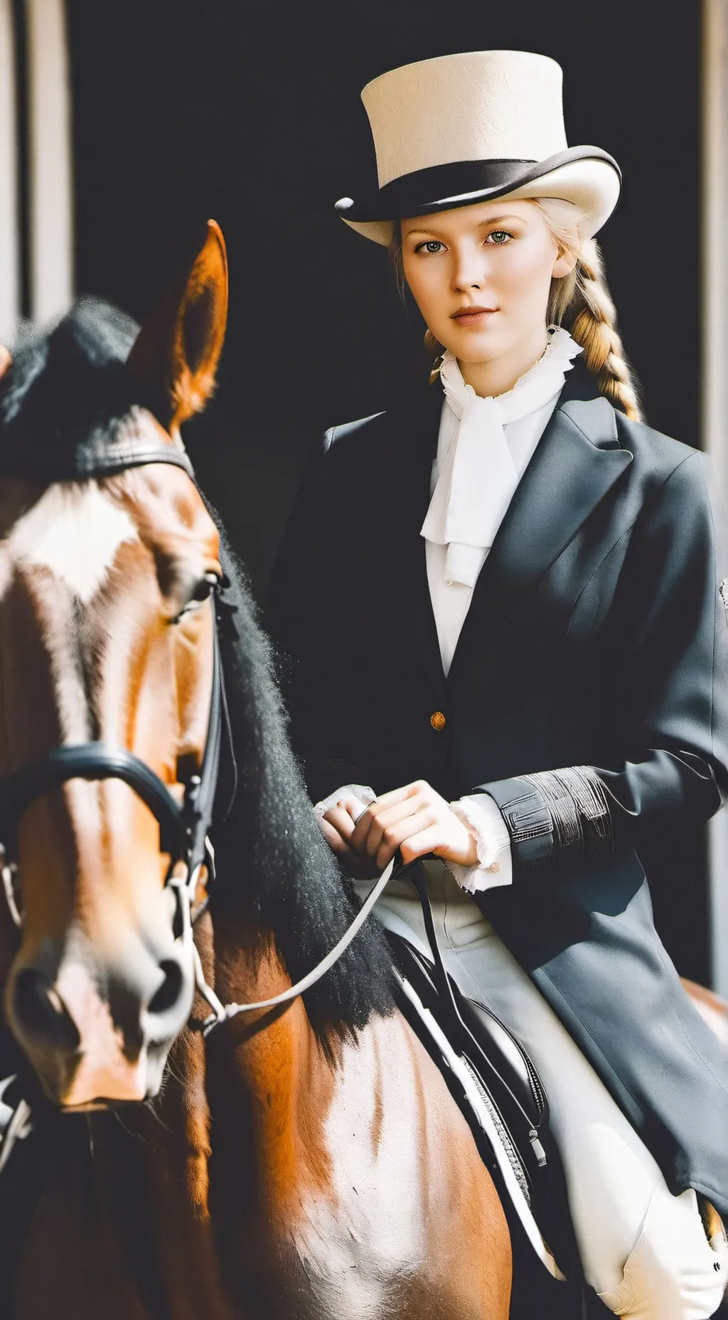 ai character: Michaela Hartnell background