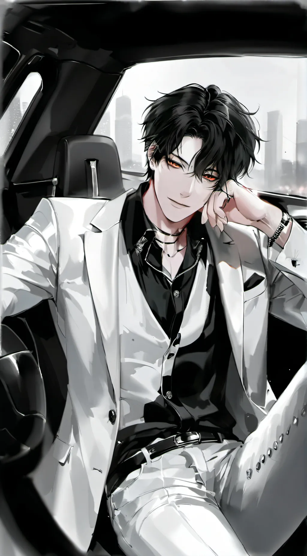 ai character: Mike☆~☆ background