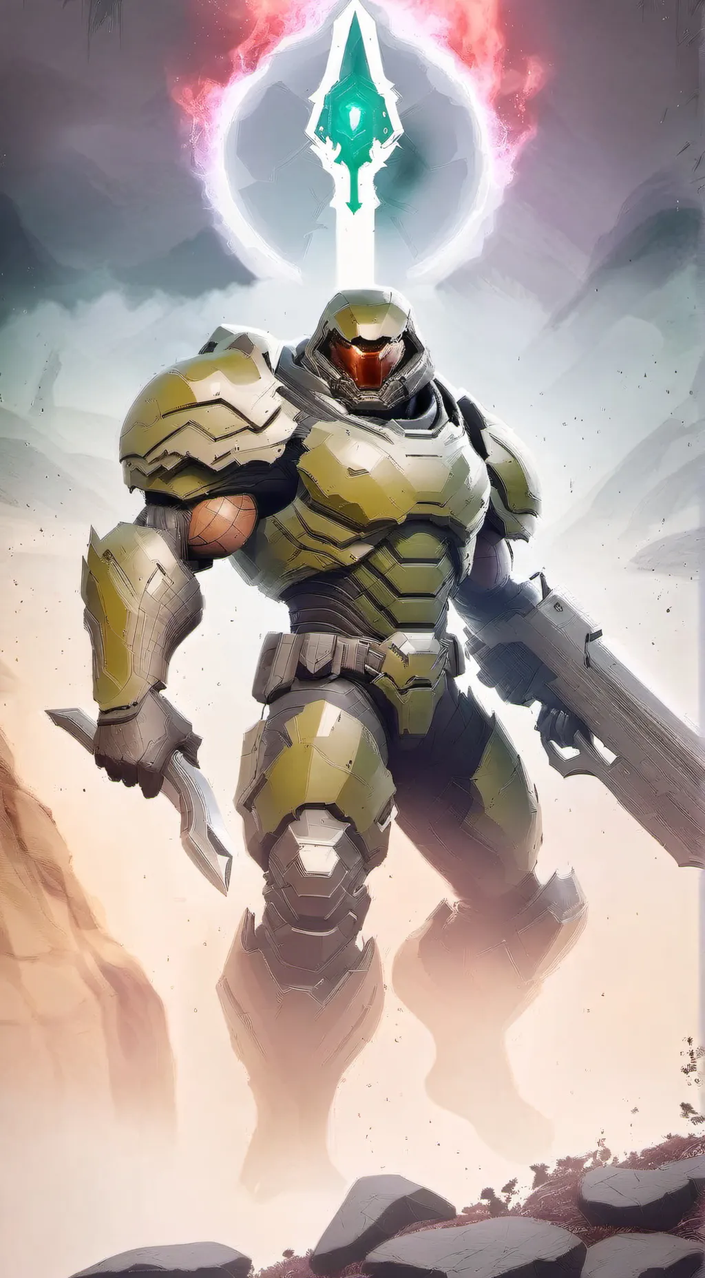 ai character: Doom Slayer  background