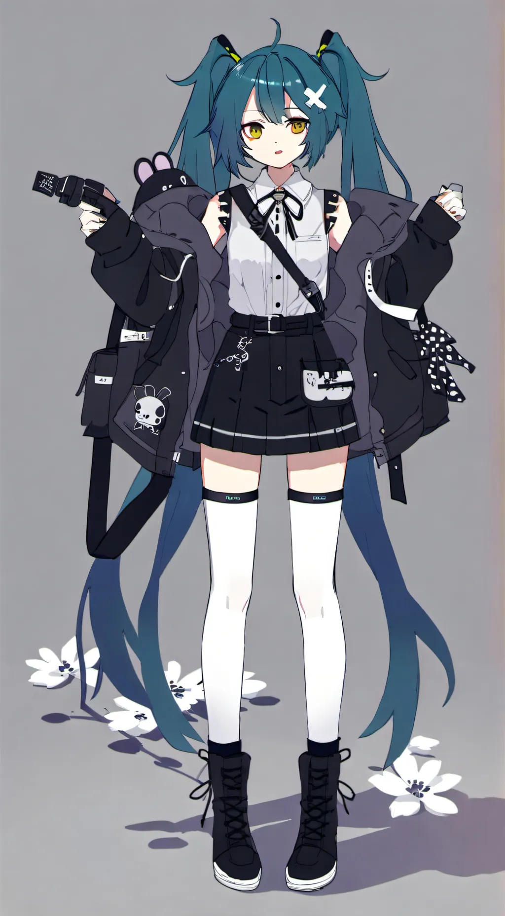 ai character: PunkBunny Miku background