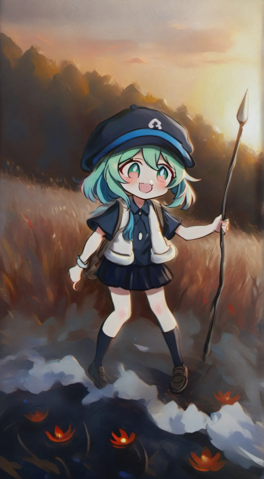 ai character: hatsune miku  background