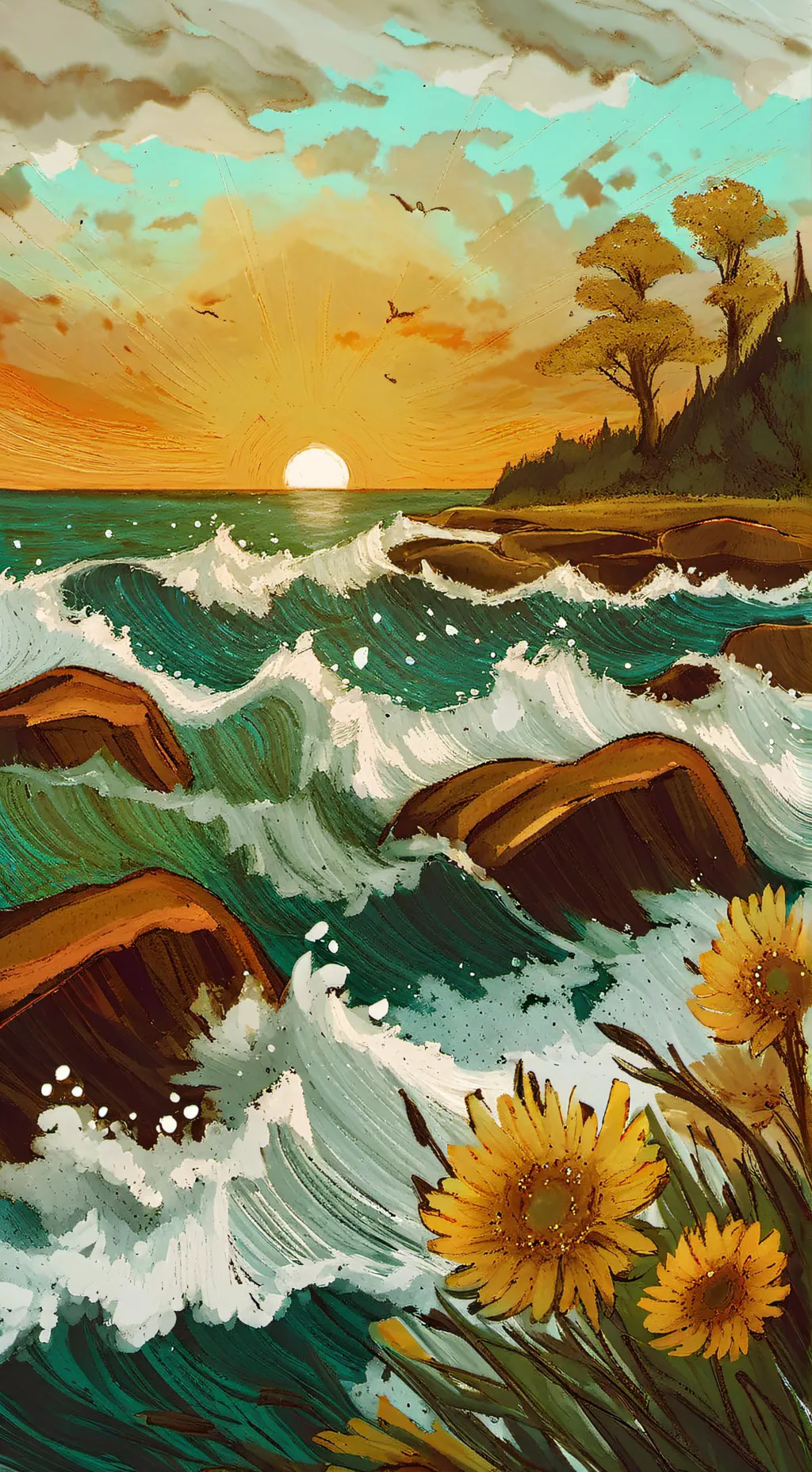 ai character: Moonflower  background