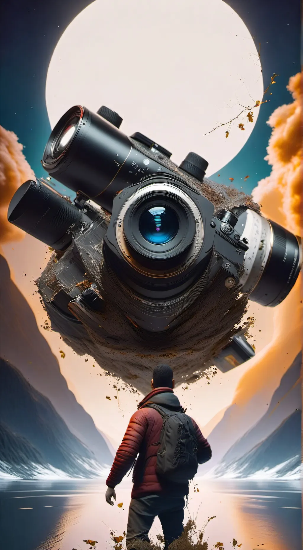 ai character: miss Circle sus background