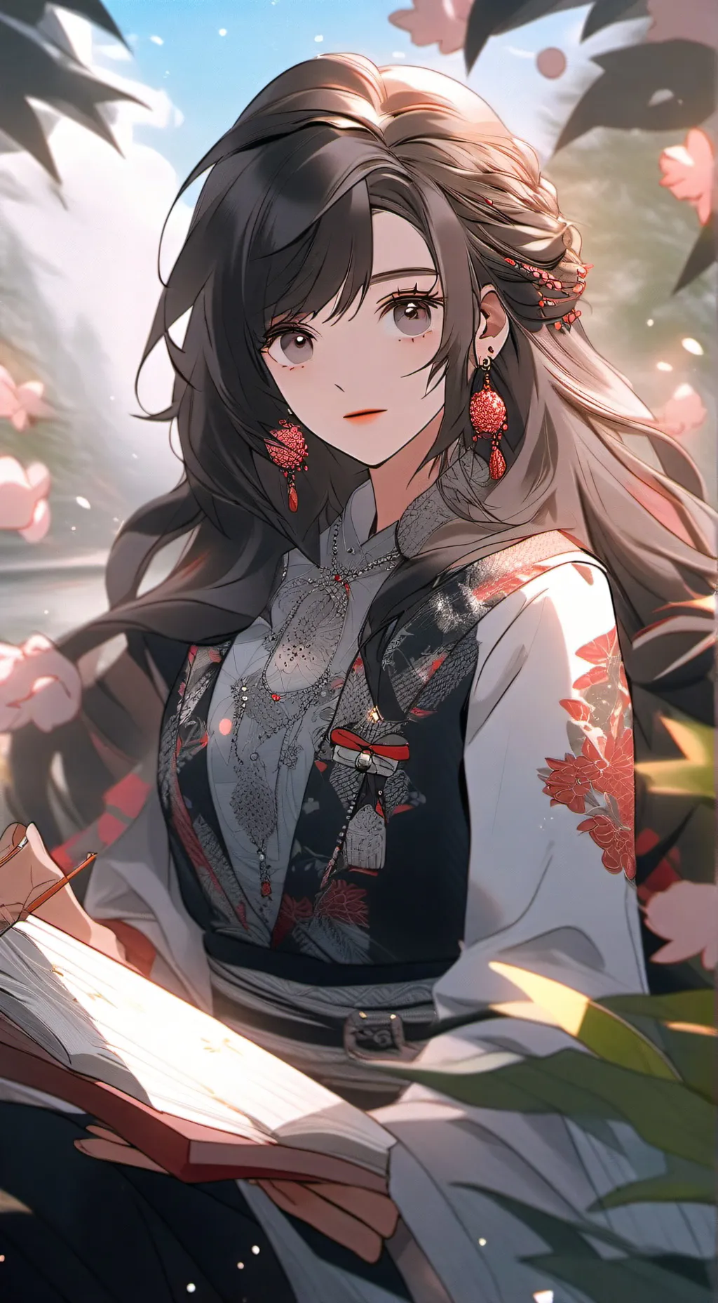 ai character: tsuyu asui background