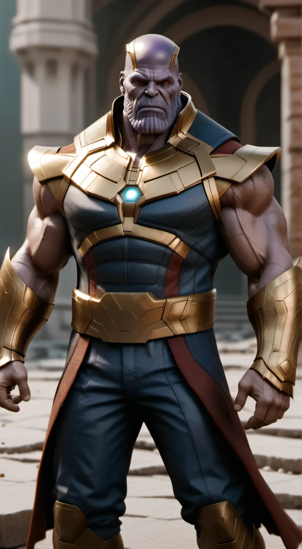ai character: Thanos background
