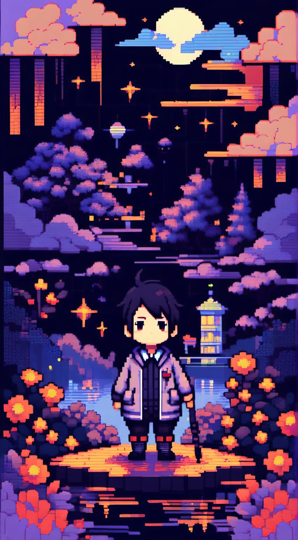 ai character: minoru Mineta..  background